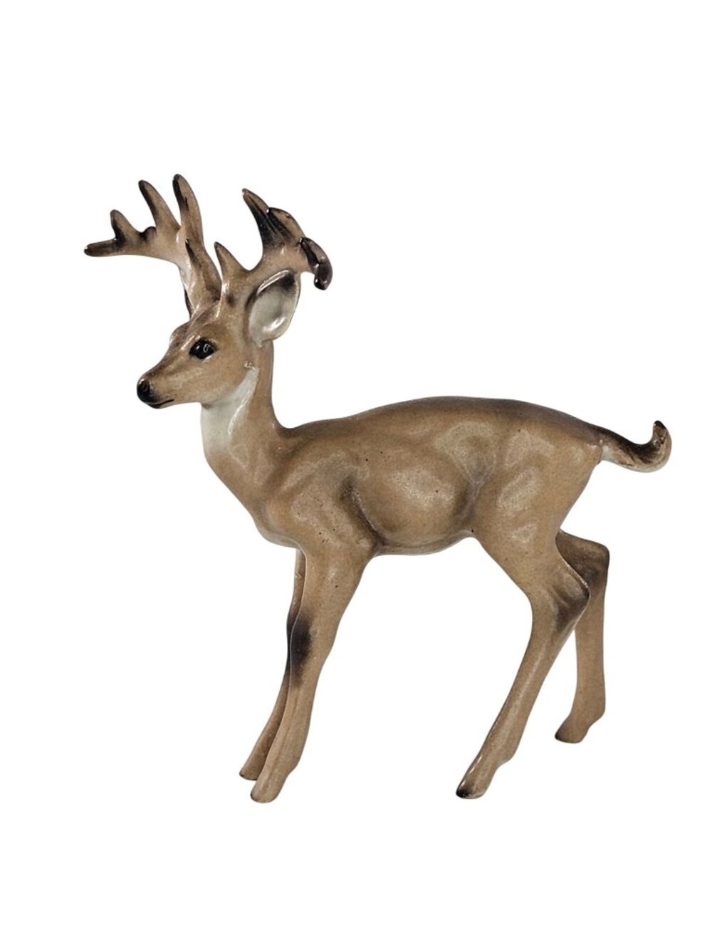 Vintage Josef Originals Buck Male Deer Miniature Figurine Antlers 3 Inch Ceramic